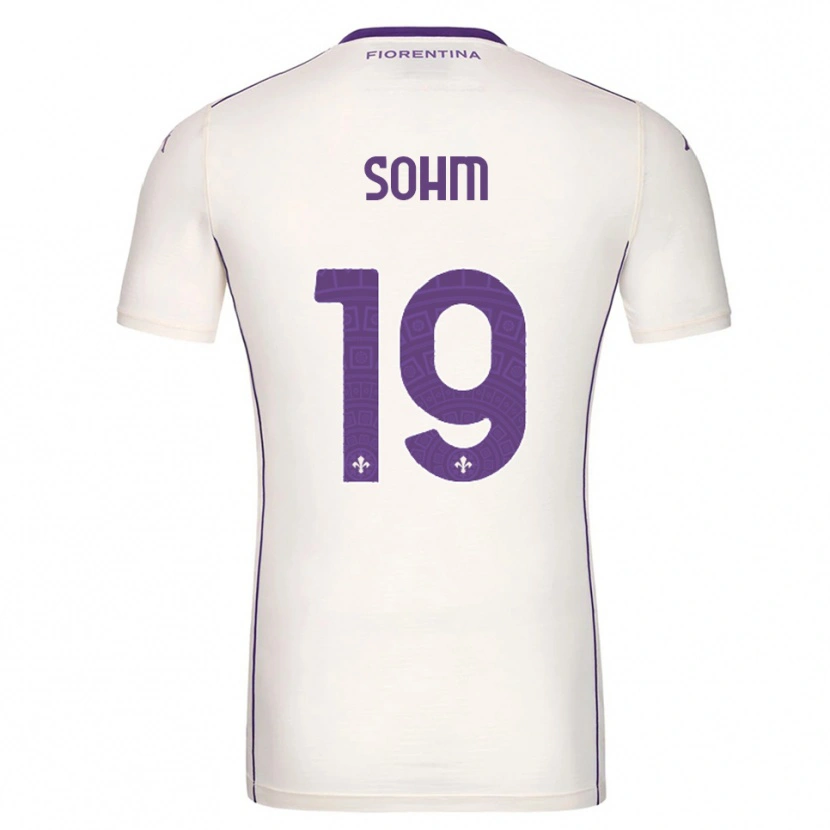 Danxen Herren Simon Sohm #19 Weiß Lila Rot Auswärtstrikot Trikot 2025/26 T-Shirt