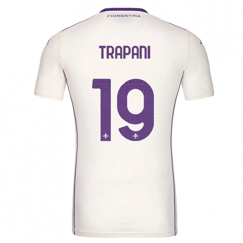 Danxen Herren Niccolò Trapani #19 Weiß Lila Rot Auswärtstrikot Trikot 2025/26 T-Shirt
