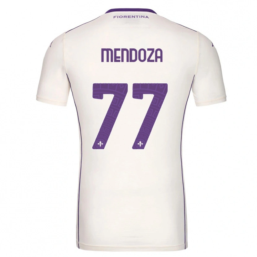 Danxen Herren William Mendoza #77 Weiß Lila Rot Auswärtstrikot Trikot 2025/26 T-Shirt