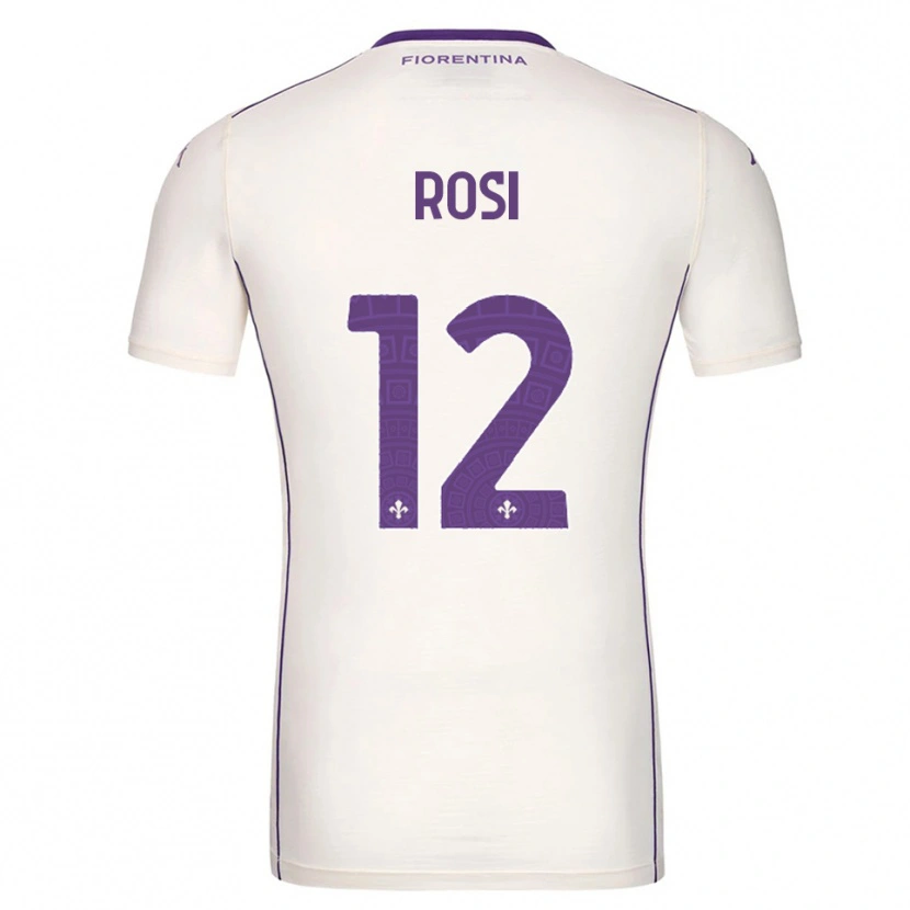 Danxen Herren Ettore Rosi #12 Weiß Lila Rot Auswärtstrikot Trikot 2025/26 T-Shirt