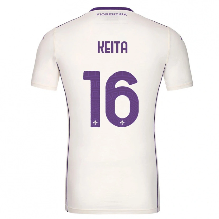 Danxen Herren Bala Keita #16 Weiß Lila Rot Auswärtstrikot Trikot 2025/26 T-Shirt