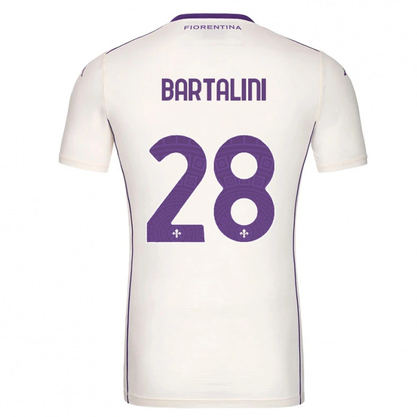 Danxen Herren Viola Bartalini #28 Weiß Lila Rot Auswärtstrikot Trikot 2025/26 T-Shirt