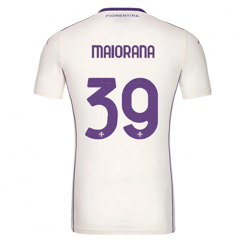 Danxen Herren Stefano Maiorana #39 Weiß Lila Rot Auswärtstrikot Trikot 2025/26 T-Shirt