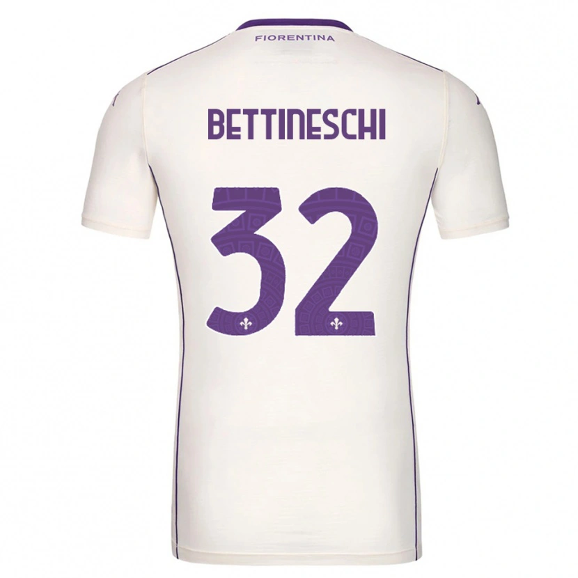 Danxen Herren Giorgia Bettineschi #32 Weiß Lila Rot Auswärtstrikot Trikot 2025/26 T-Shirt