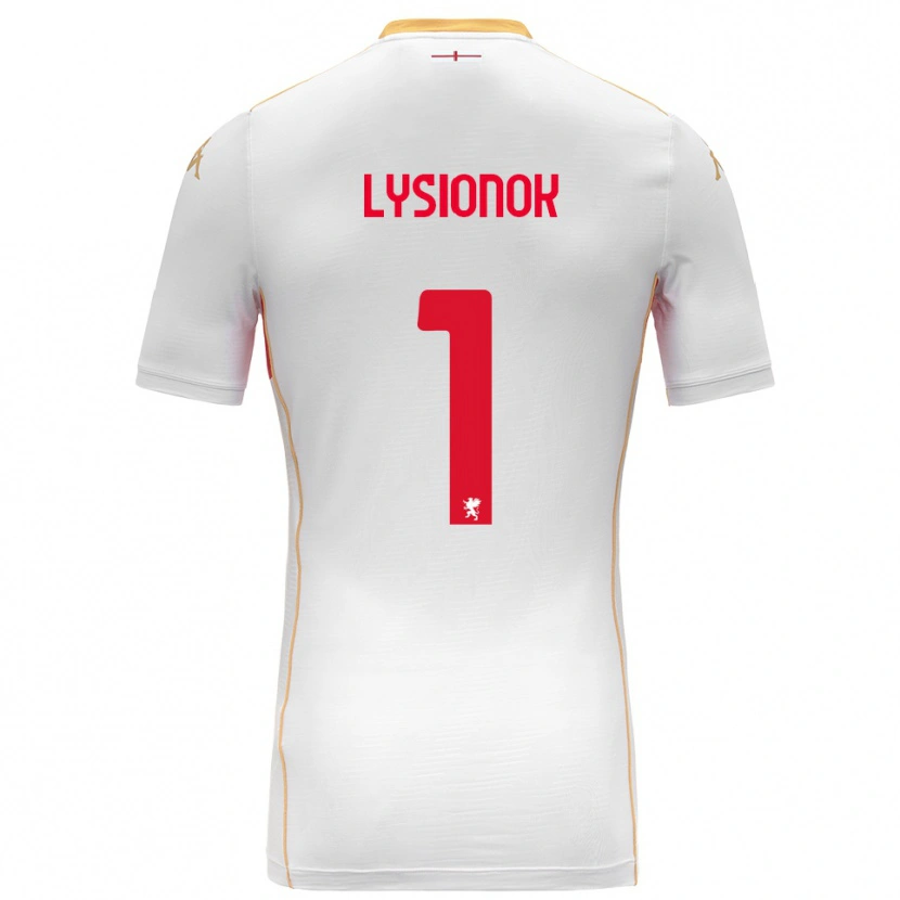 Danxen Herren Ernestas Lysionok #1 Weiß Rot Auswärtstrikot Trikot 2025/26 T-Shirt