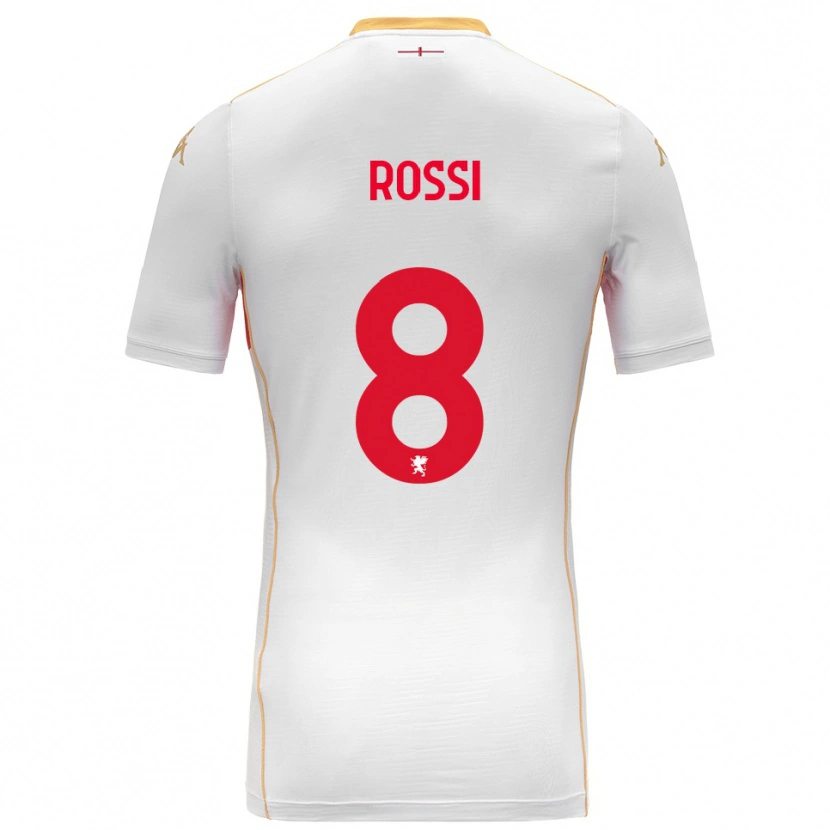 Danxen Herren Gianluca Rossi #8 Weiß Rot Auswärtstrikot Trikot 2025/26 T-Shirt