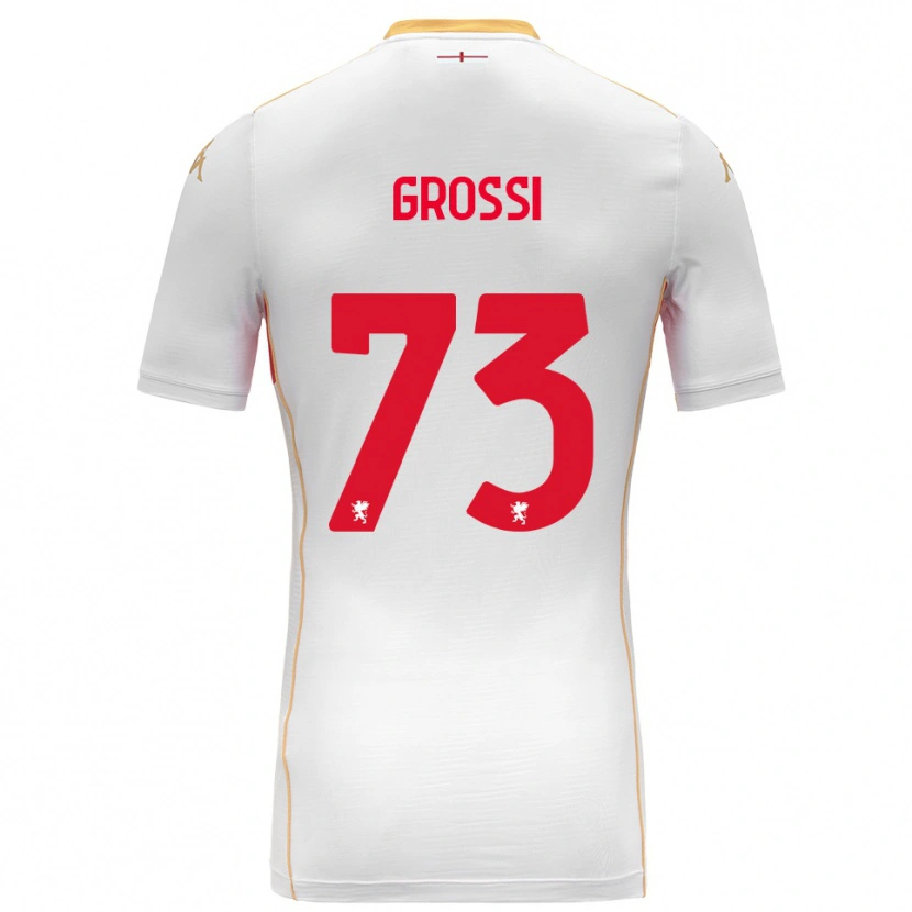 Danxen Herren Jacopo Grossi #73 Weiß Rot Auswärtstrikot Trikot 2025/26 T-Shirt