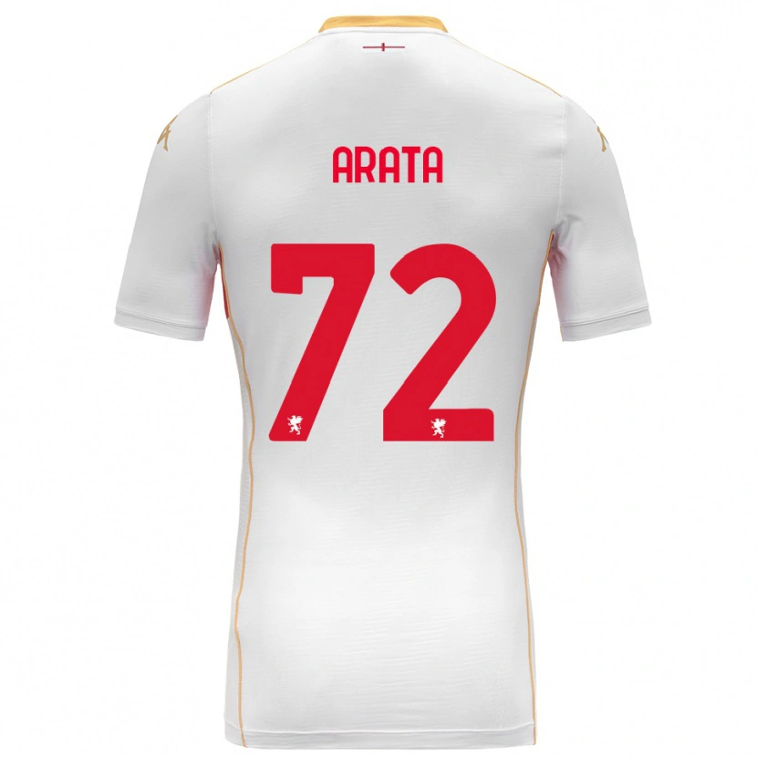 Danxen Herren Stefano Arata #72 Weiß Rot Auswärtstrikot Trikot 2025/26 T-Shirt