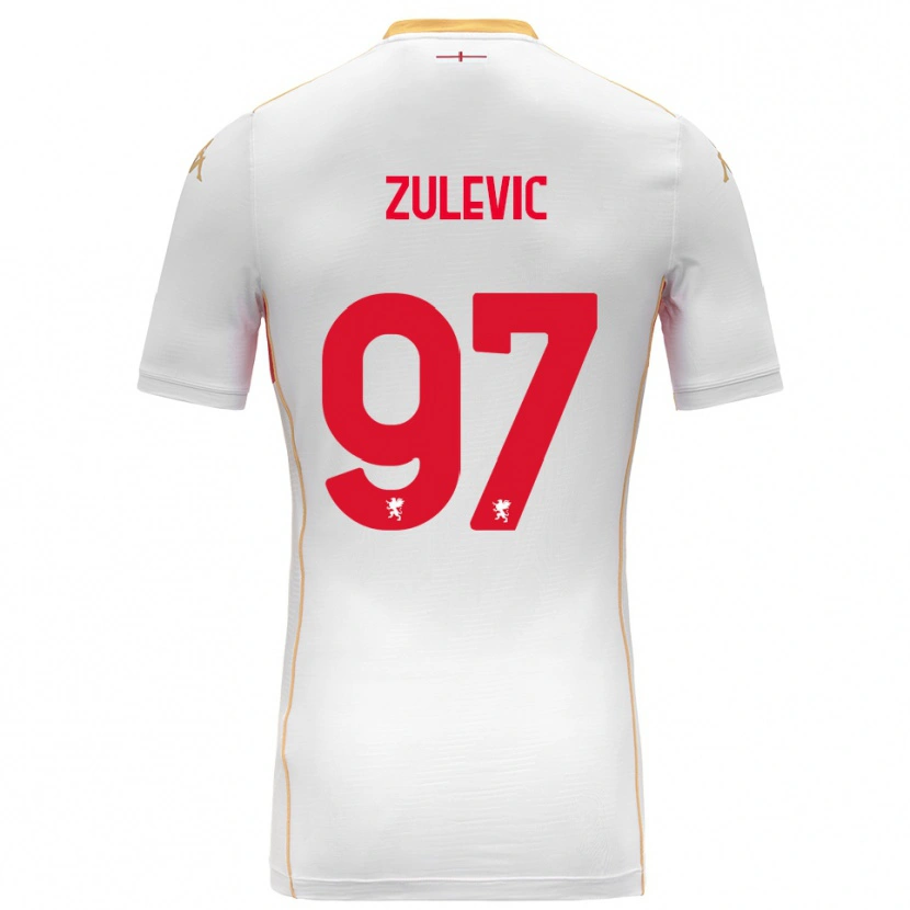 Danxen Herren Adam Zulevic #97 Weiß Rot Auswärtstrikot Trikot 2025/26 T-Shirt