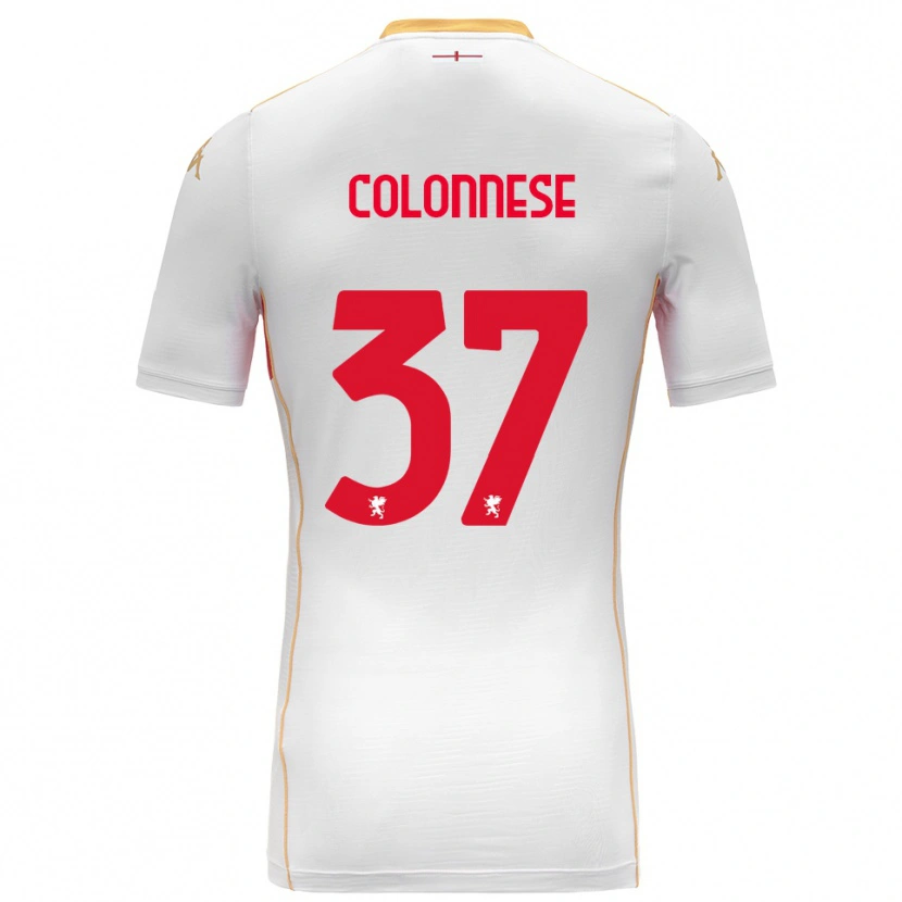 Danxen Herren Lorenzo Colonnese #37 Weiß Rot Auswärtstrikot Trikot 2025/26 T-Shirt