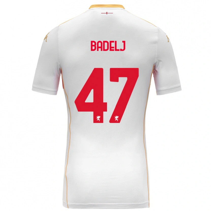 Danxen Herren Milan Badelj #47 Weiß Rot Auswärtstrikot Trikot 2025/26 T-Shirt