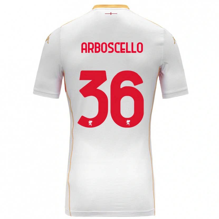 Danxen Herren Riccardo Arboscello #36 Weiß Rot Auswärtstrikot Trikot 2025/26 T-Shirt