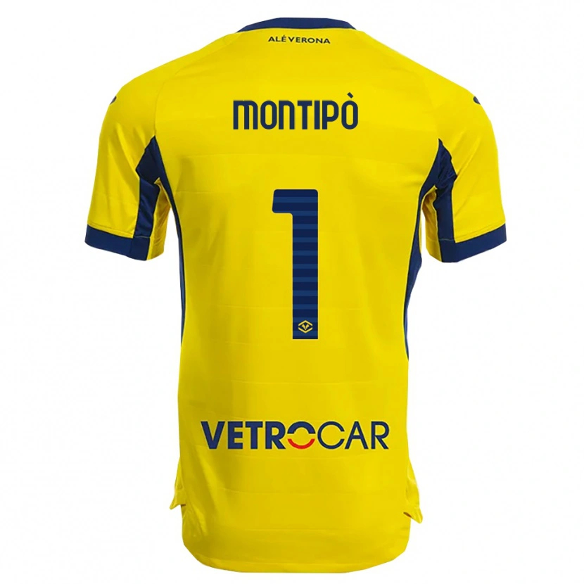 Danxen Herren Lorenzo Montipò #1 Gelb Marineblau Auswärtstrikot Trikot 2025/26 T-Shirt