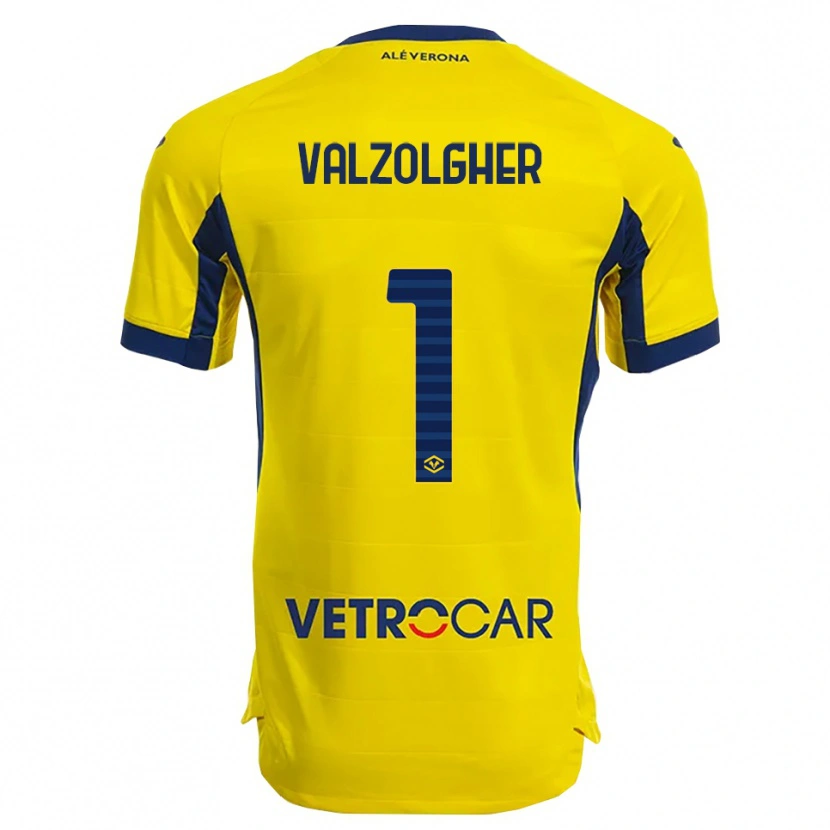 Danxen Herren Chiara Valzolgher #1 Gelb Marineblau Auswärtstrikot Trikot 2025/26 T-Shirt