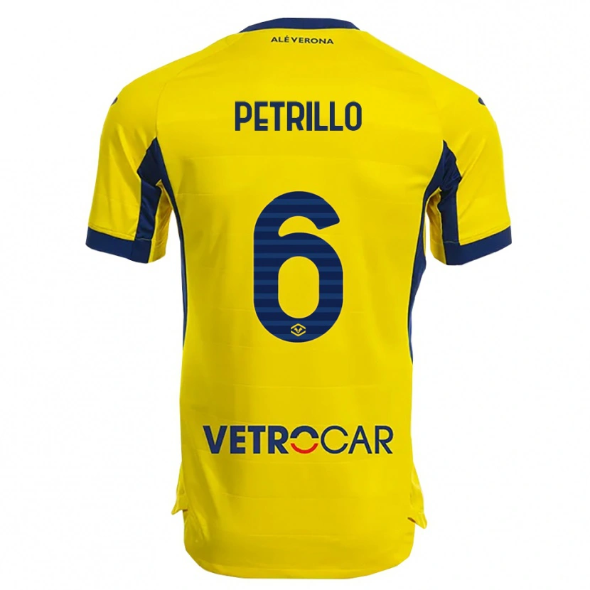 Danxen Herren Mary Clare Petrillo #6 Gelb Marineblau Auswärtstrikot Trikot 2025/26 T-Shirt