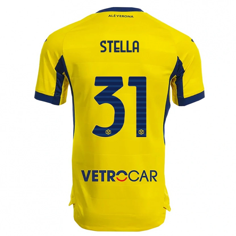 Danxen Herren Kevin Stella #31 Gelb Marineblau Auswärtstrikot Trikot 2025/26 T-Shirt