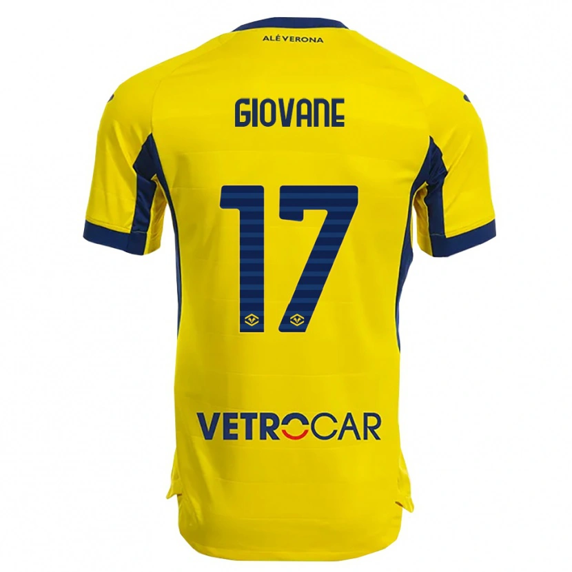 Danxen Herren Giovane #17 Gelb Marineblau Auswärtstrikot Trikot 2025/26 T-Shirt