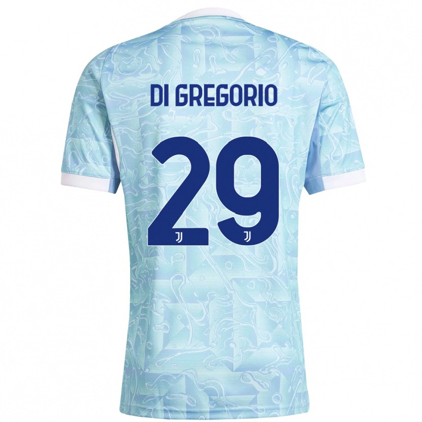 Danxen Herren Michele Di Gregorio #29 Himmelblau Gelb Auswärtstrikot Trikot 2025/26 T-Shirt