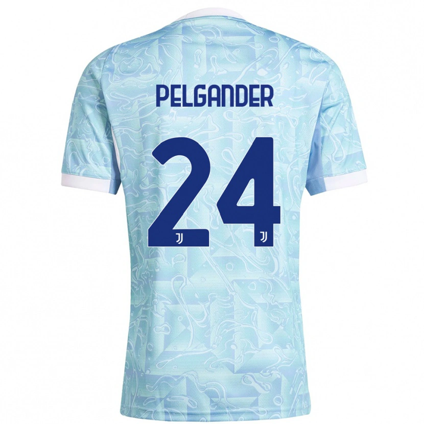 Danxen Herren Elsa Pelgander #24 Himmelblau Gelb Auswärtstrikot Trikot 2025/26 T-Shirt