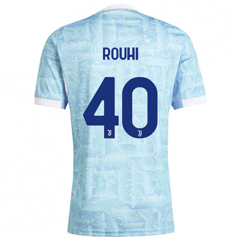 Danxen Herren Jonas Rouhi #40 Himmelblau Gelb Auswärtstrikot Trikot 2025/26 T-Shirt