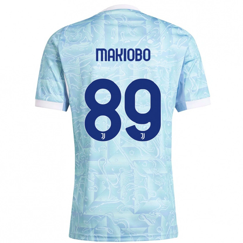 Danxen Herren Grady Makiobo #89 Himmelblau Gelb Auswärtstrikot Trikot 2025/26 T-Shirt