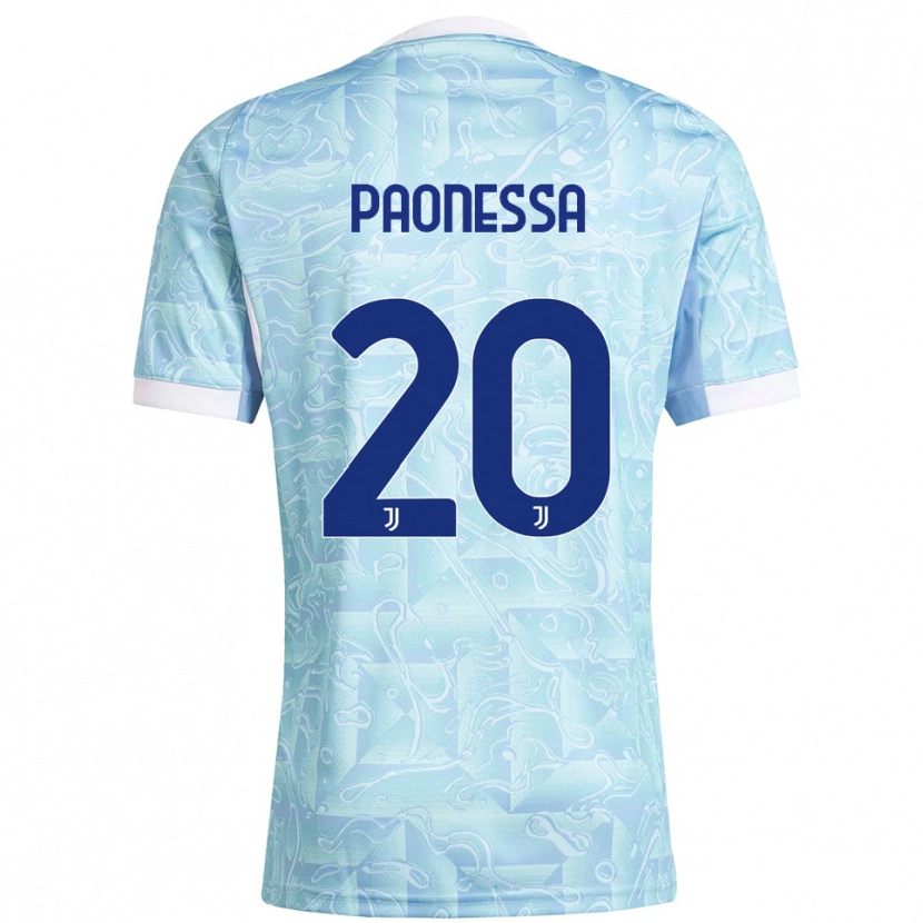 Danxen Herren Riccardo Paonessa #20 Himmelblau Gelb Auswärtstrikot Trikot 2025/26 T-Shirt