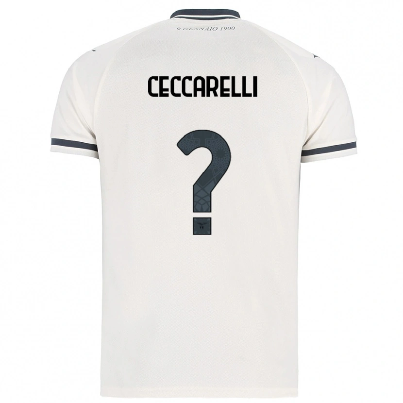 Danxen Herren Alessandro Ceccarelli #0 Weiß Marineblau Auswärtstrikot Trikot 2025/26 T-Shirt