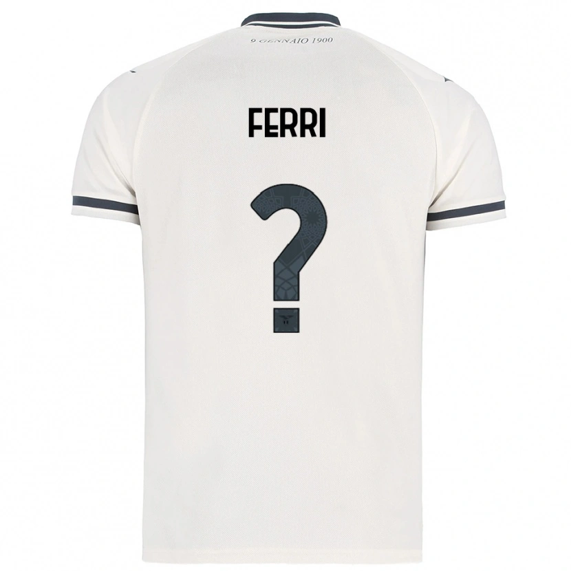 Danxen Herren Mattia Ferri #0 Weiß Marineblau Auswärtstrikot Trikot 2025/26 T-Shirt