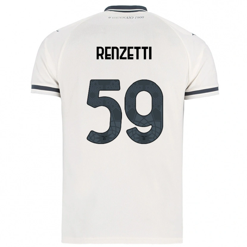 Danxen Herren Davide Renzetti #59 Weiß Marineblau Auswärtstrikot Trikot 2025/26 T-Shirt