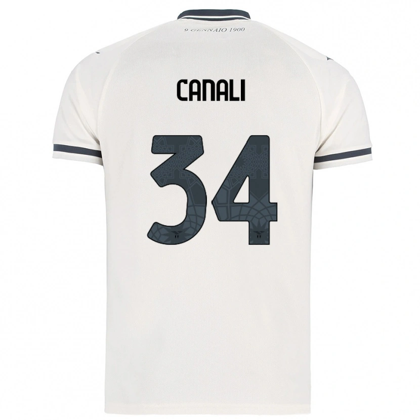 Danxen Herren Giorgio Canali #34 Weiß Marineblau Auswärtstrikot Trikot 2025/26 T-Shirt