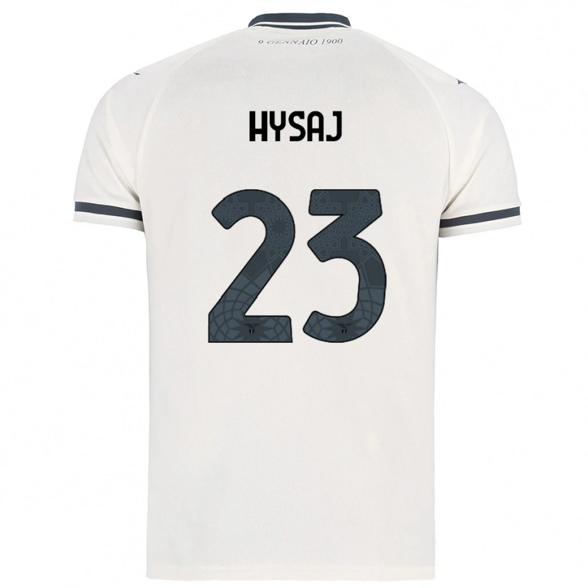 Danxen Herren Elseid Hysaj #23 Weiß Marineblau Auswärtstrikot Trikot 2025/26 T-Shirt