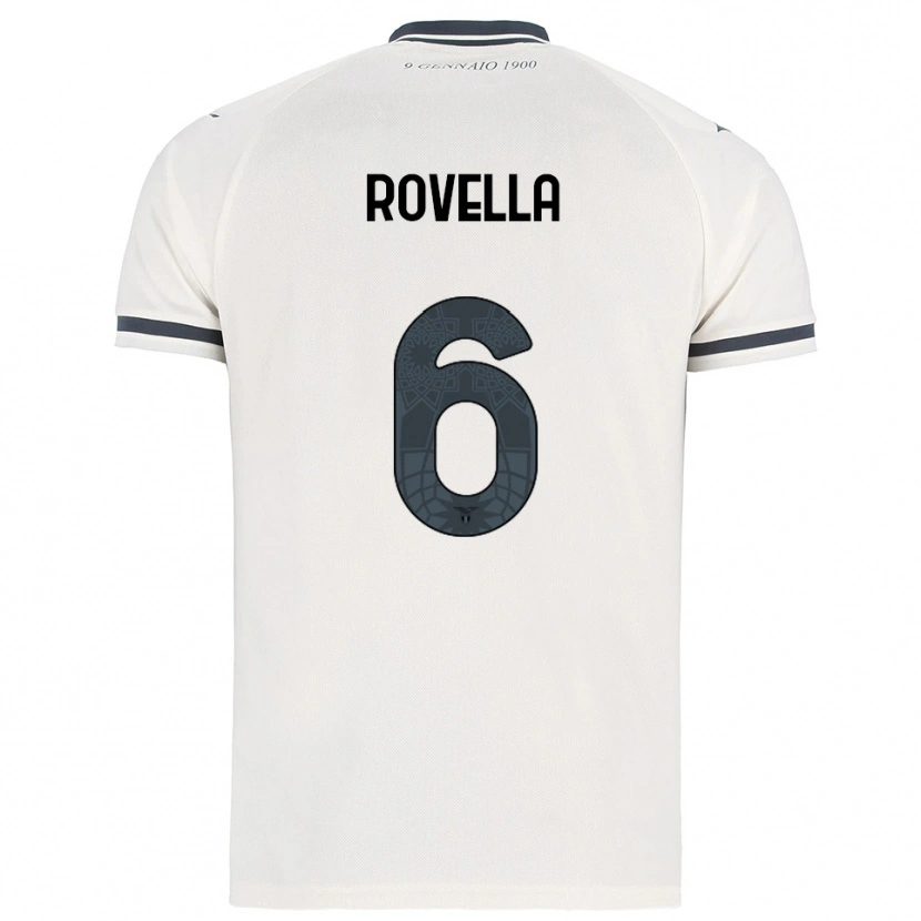 Danxen Herren Nicolò Rovella #6 Weiß Marineblau Auswärtstrikot Trikot 2025/26 T-Shirt