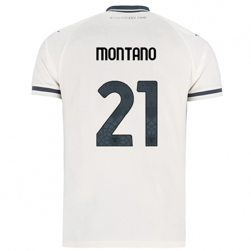 Danxen Herren Tommaso Montano #21 Weiß Marineblau Auswärtstrikot Trikot 2025/26 T-Shirt