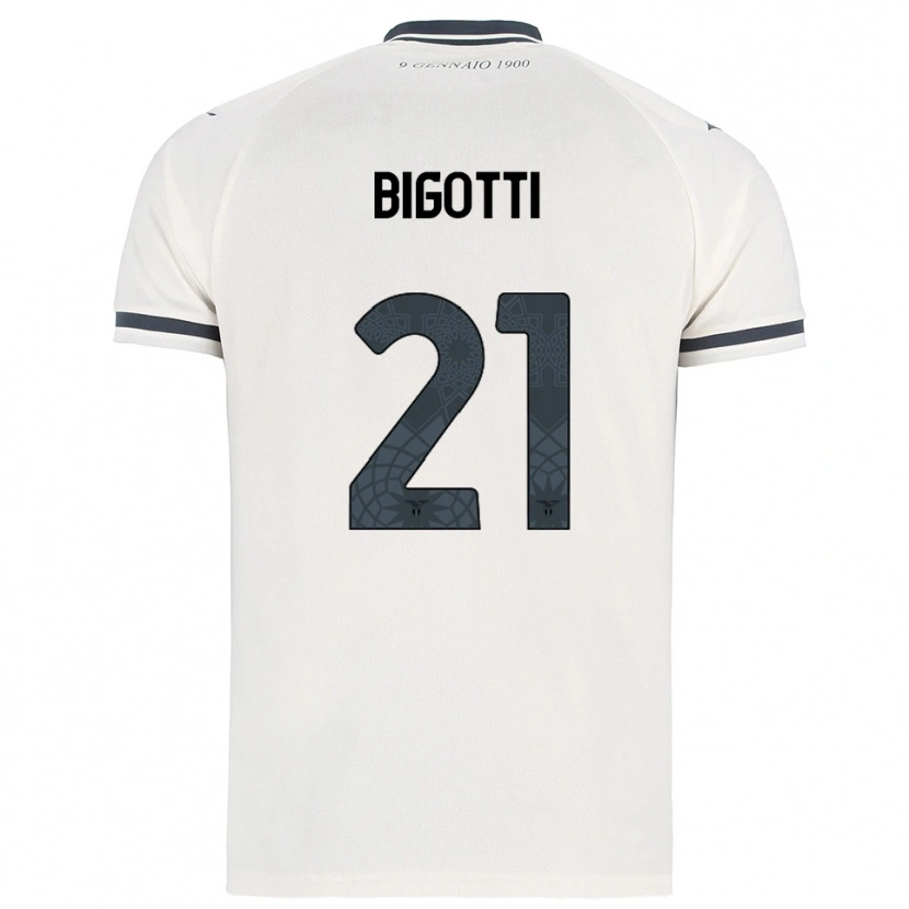 Danxen Herren Massimo Bigotti #21 Weiß Marineblau Auswärtstrikot Trikot 2025/26 T-Shirt