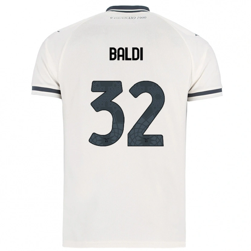 Danxen Herren Mattia Santagostino Baldi #32 Weiß Marineblau Auswärtstrikot Trikot 2025/26 T-Shirt