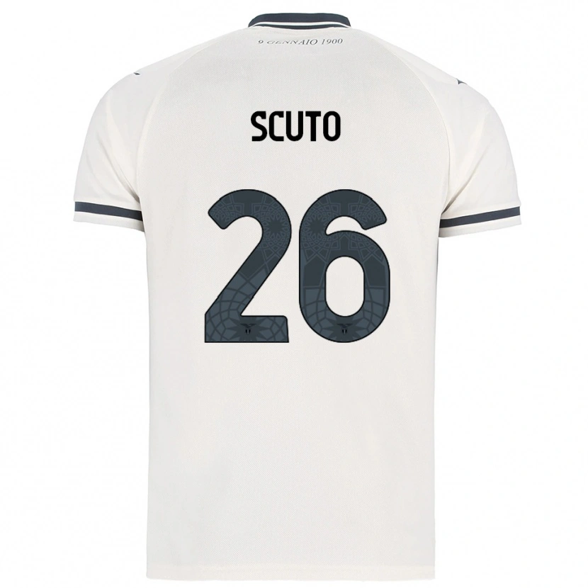 Danxen Herren Leonardo Scuto #26 Weiß Marineblau Auswärtstrikot Trikot 2025/26 T-Shirt