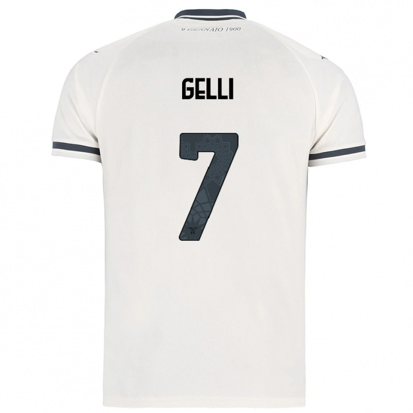 Danxen Herren Valerio Gelli #7 Weiß Marineblau Auswärtstrikot Trikot 2025/26 T-Shirt