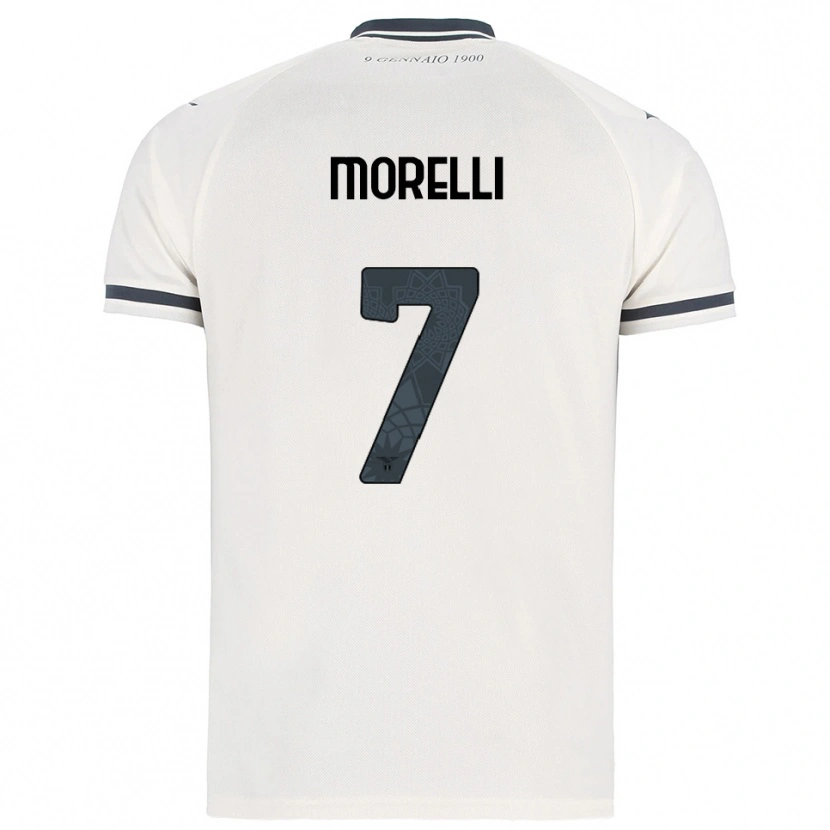 Danxen Herren Matteo Morelli #7 Weiß Marineblau Auswärtstrikot Trikot 2025/26 T-Shirt