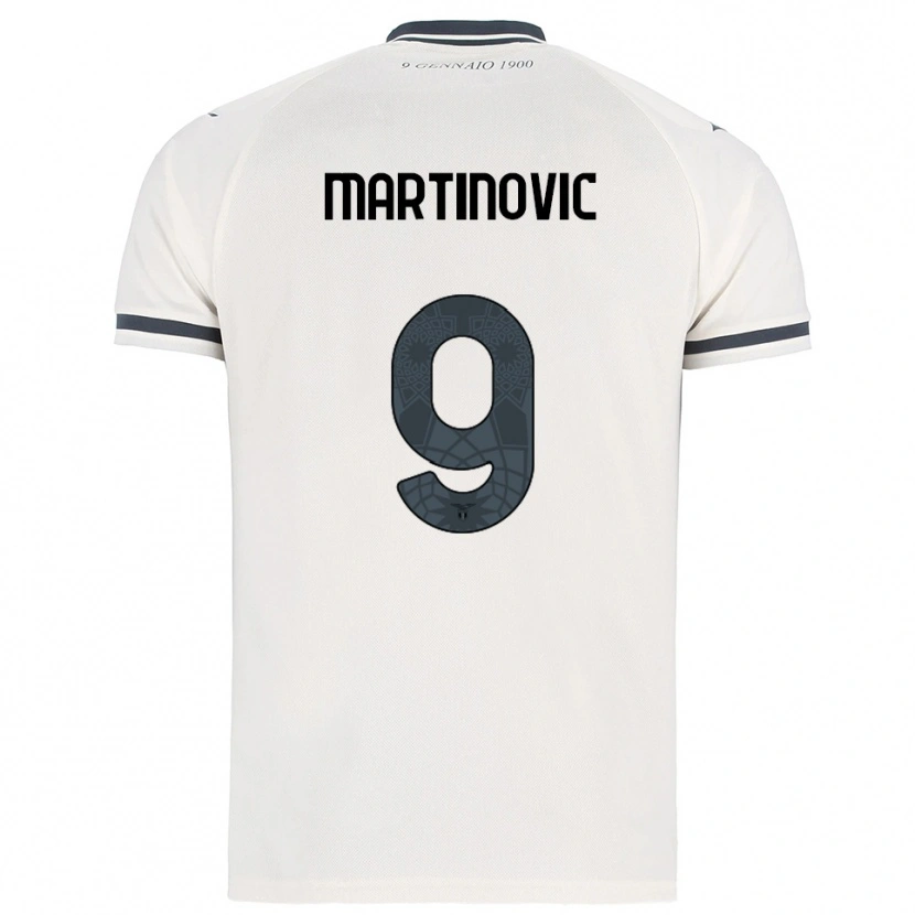 Danxen Herren Melania Martinovic #9 Weiß Marineblau Auswärtstrikot Trikot 2025/26 T-Shirt