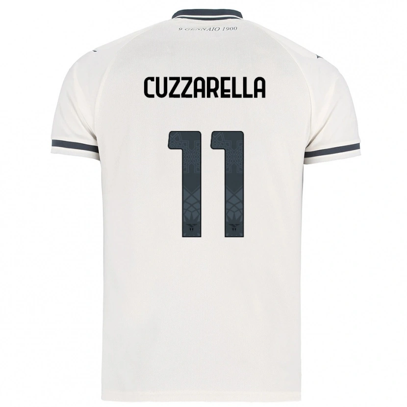 Danxen Herren Cristian Cuzzarella #11 Weiß Marineblau Auswärtstrikot Trikot 2025/26 T-Shirt