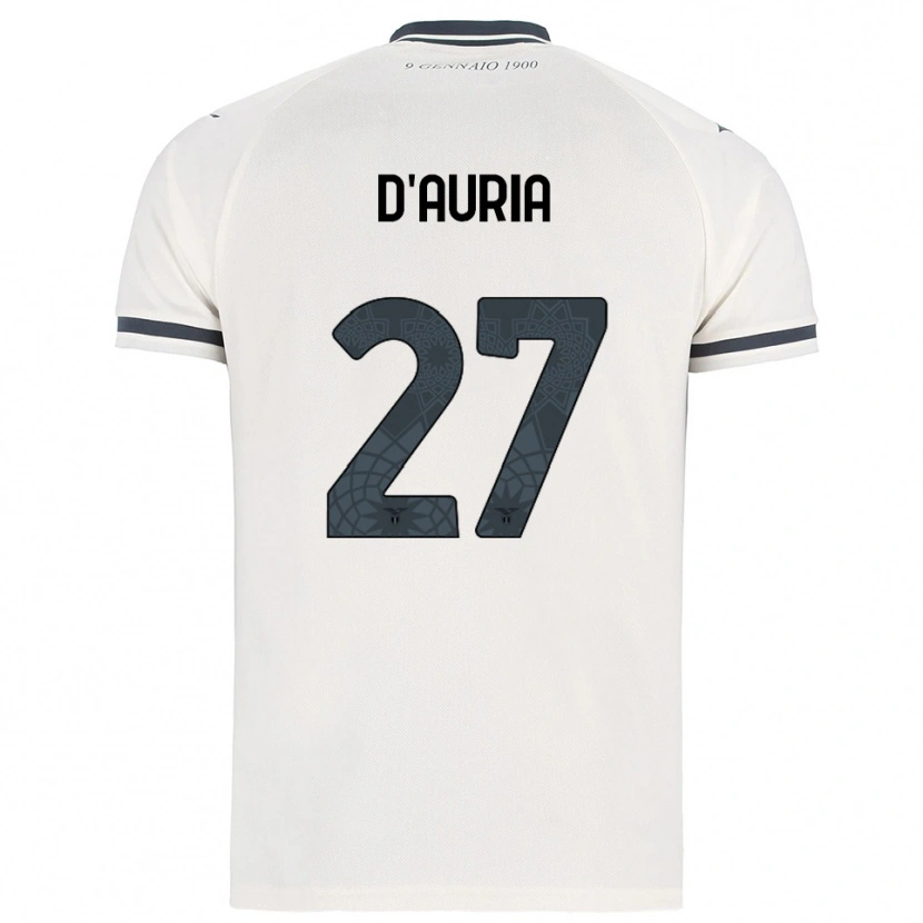 Danxen Herren Federica D'auria #27 Weiß Marineblau Auswärtstrikot Trikot 2025/26 T-Shirt