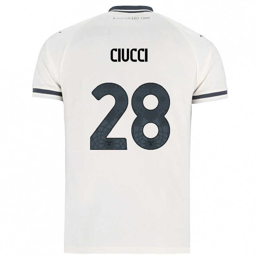 Danxen Herren Federico Ciucci #28 Weiß Marineblau Auswärtstrikot Trikot 2025/26 T-Shirt