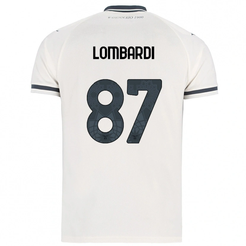 Danxen Herren Cristiano Lombardi #87 Weiß Marineblau Auswärtstrikot Trikot 2025/26 T-Shirt