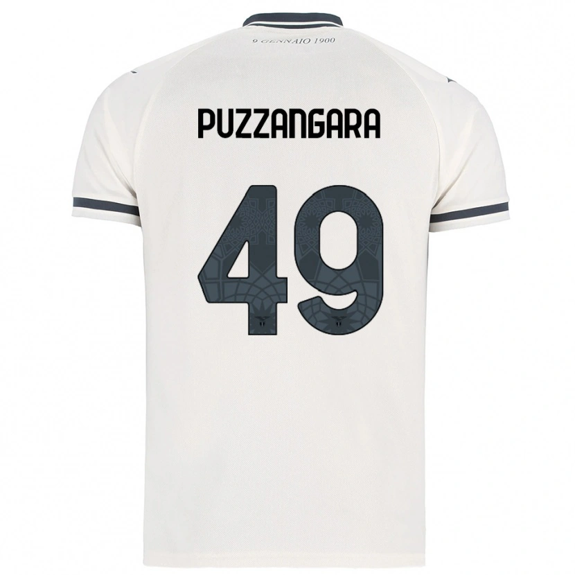 Danxen Herren Angelo Antonio Puzzangara #49 Weiß Marineblau Auswärtstrikot Trikot 2025/26 T-Shirt