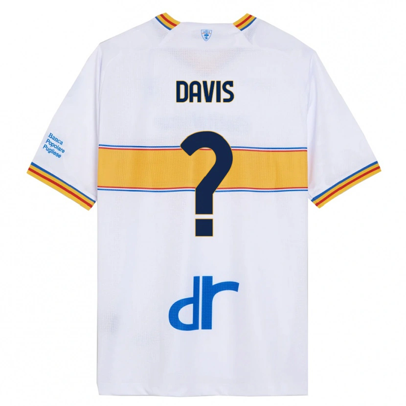 Danxen Herren Sammi Davis #0 Weiß Gelb Auswärtstrikot Trikot 2025/26 T-Shirt