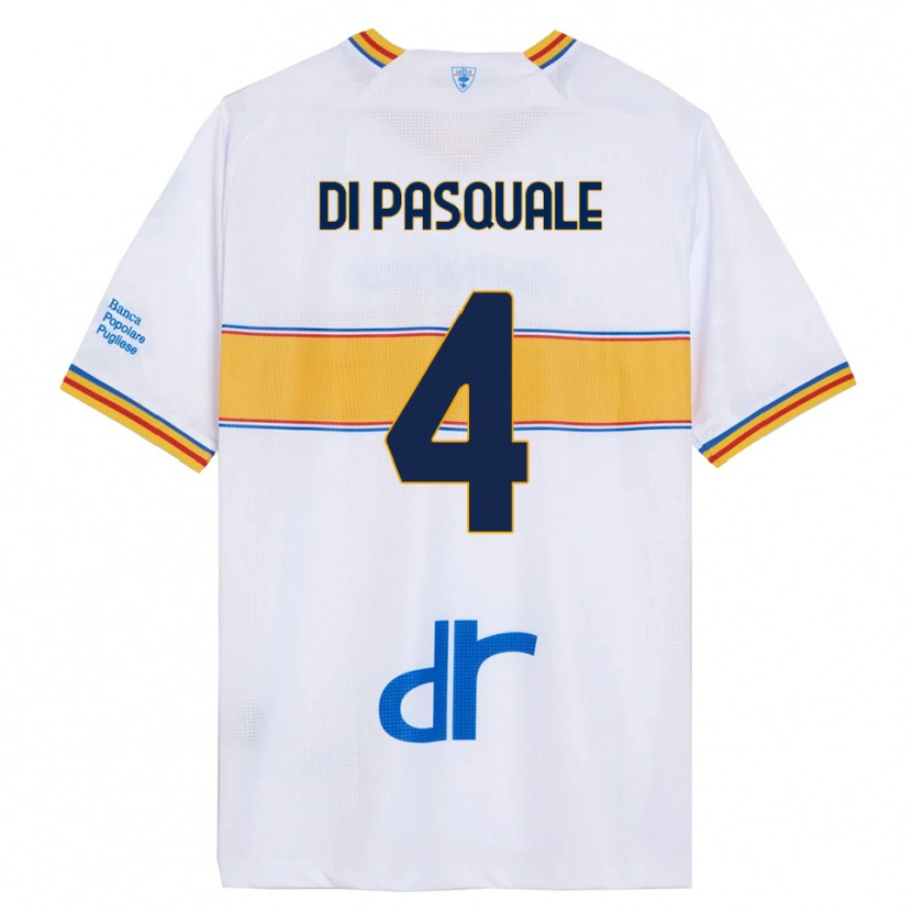 Danxen Herren Alessandro Di Pasquale #4 Weiß Gelb Auswärtstrikot Trikot 2025/26 T-Shirt