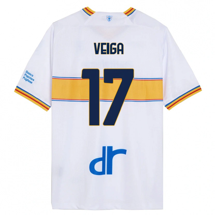Danxen Herren Danilo Veiga #17 Weiß Gelb Auswärtstrikot Trikot 2025/26 T-Shirt