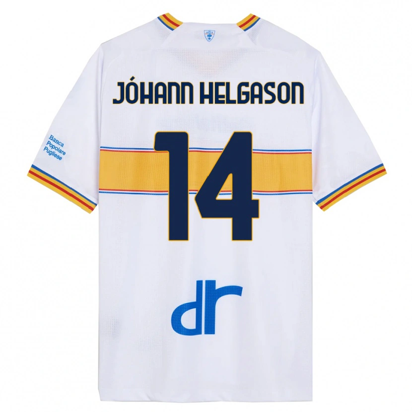 Danxen Herren Thórir Jóhann Helgason #14 Weiß Gelb Auswärtstrikot Trikot 2025/26 T-Shirt