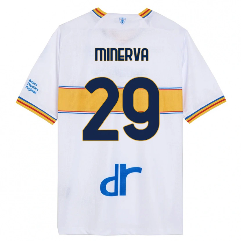Danxen Herren Francesco Minerva #29 Weiß Gelb Auswärtstrikot Trikot 2025/26 T-Shirt