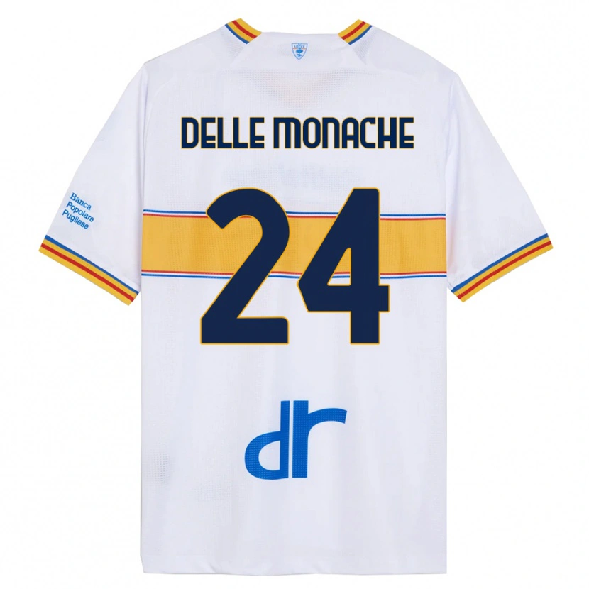 Danxen Herren Marco Delle Monache #24 Weiß Gelb Auswärtstrikot Trikot 2025/26 T-Shirt